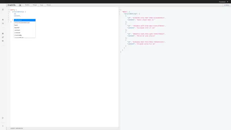 GraphiQL autocomplete example