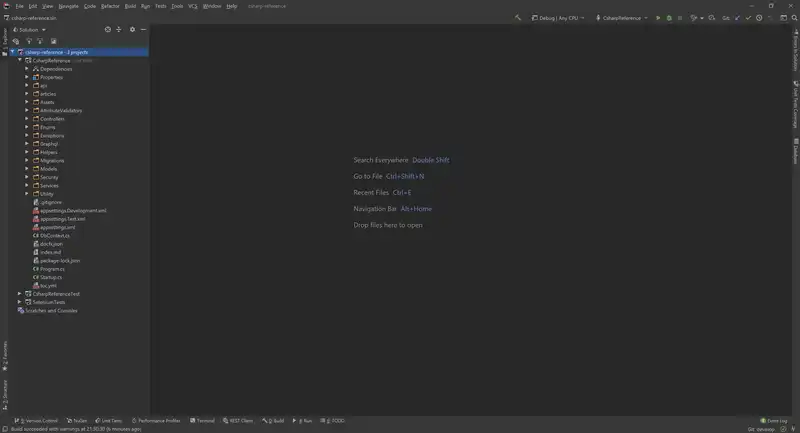 Rider with an open project