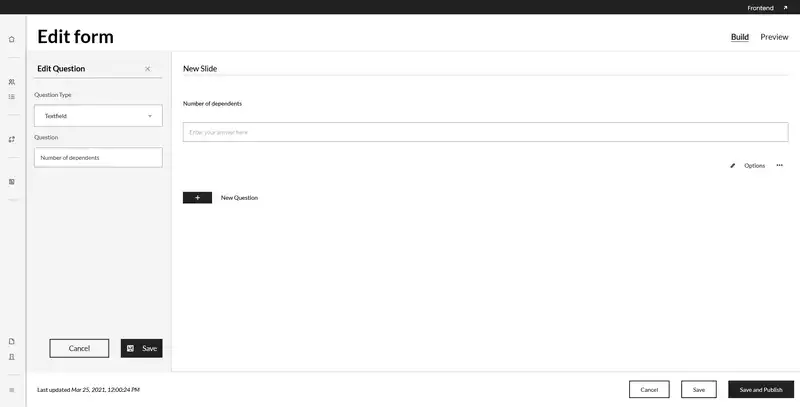 Simple form with single input