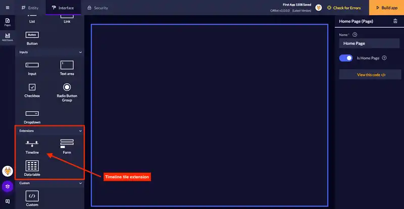 Adding Timelines Tile