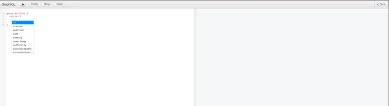 GraphiQL autocomplete example