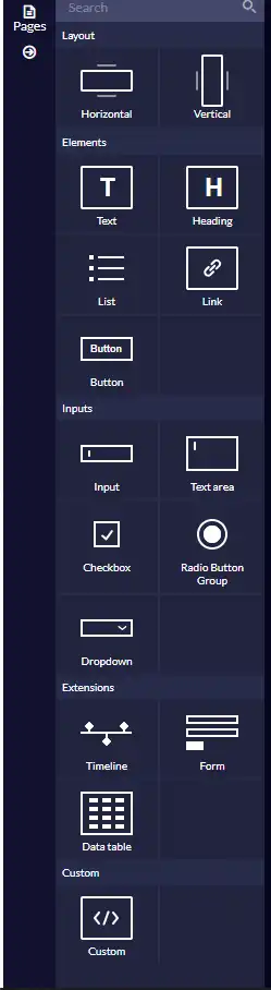 UI Items Menu